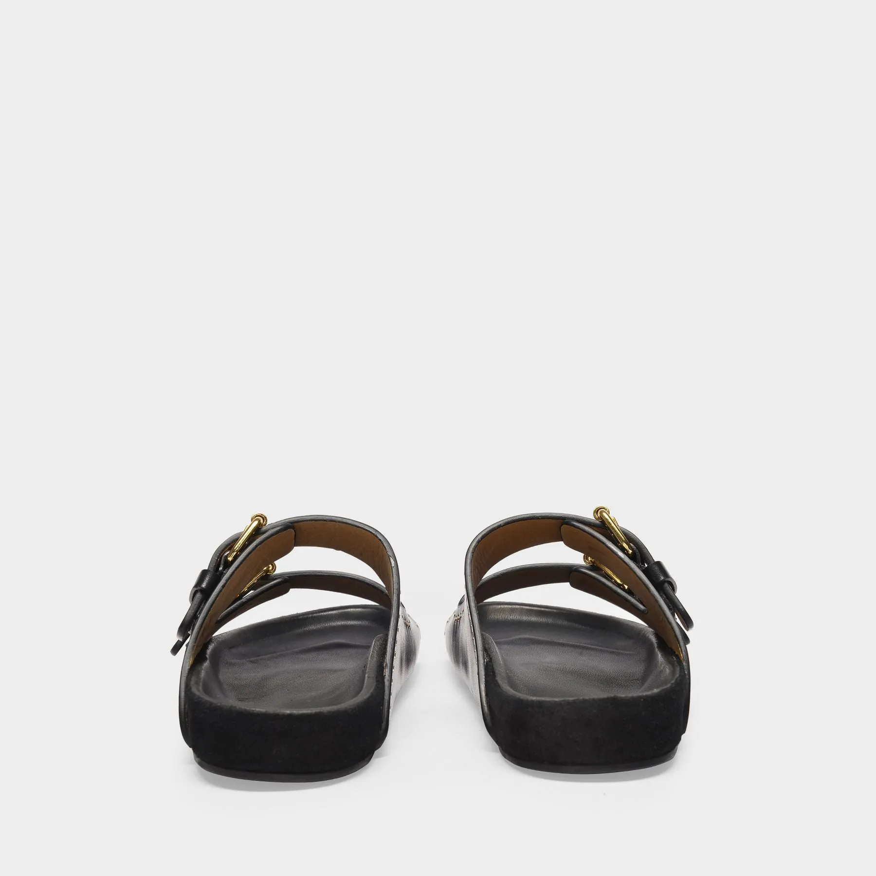 Isabel Marant  Lennyo Sandals in Black Leather