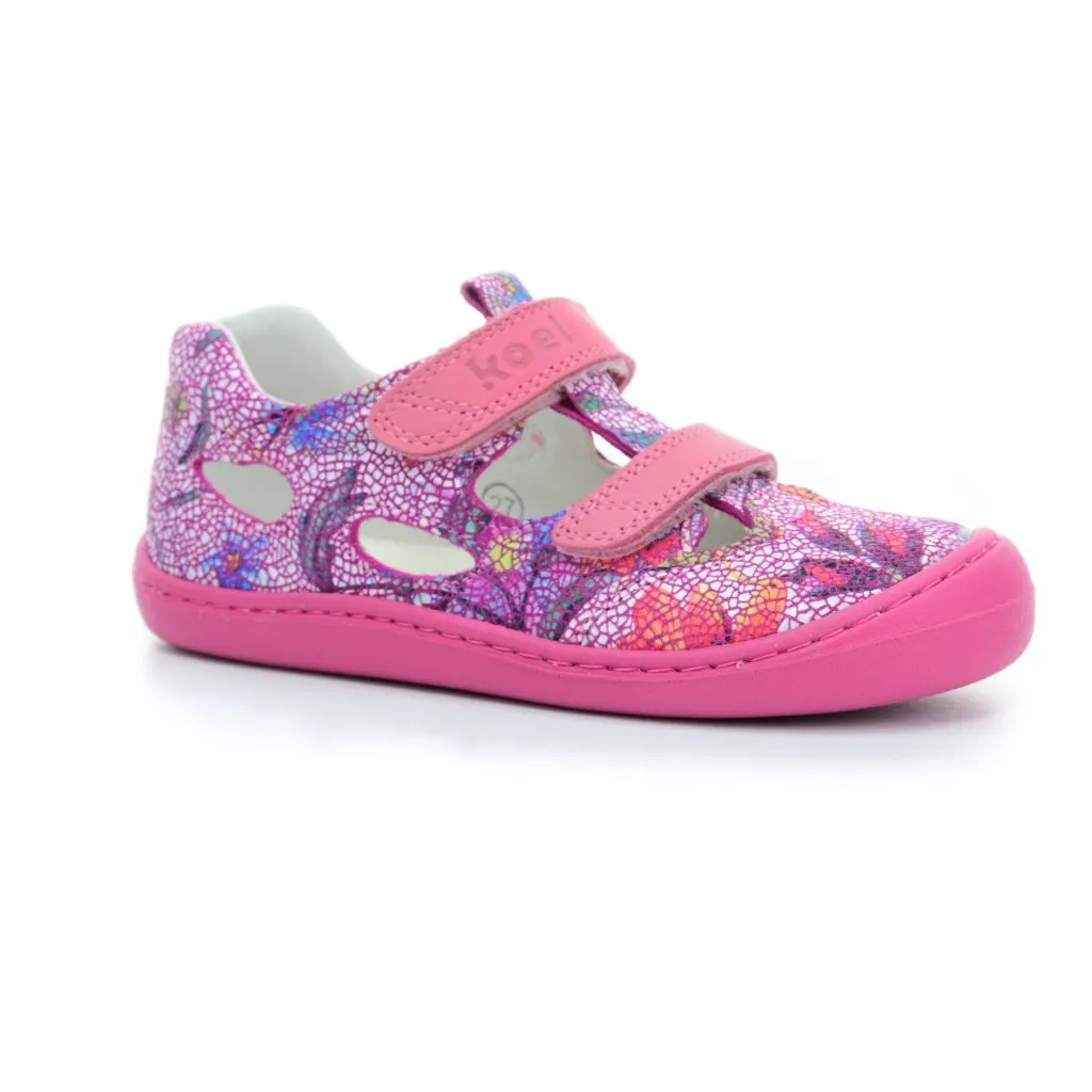 Koel4kids Bep Medium Fantasy Fuchsia Flowers sandals