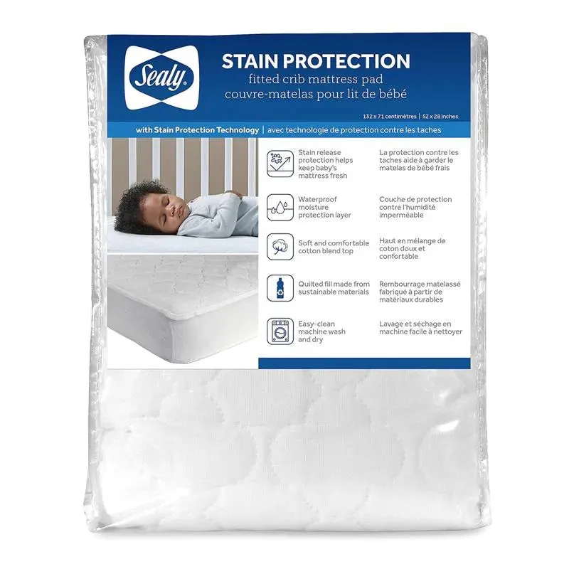 Kolcraft - Sealy Stain Protection Crib Mattress Pad