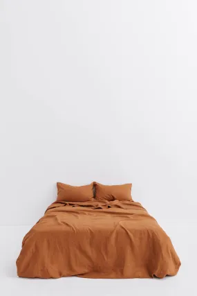 Linen Duvet Cover Tobacco