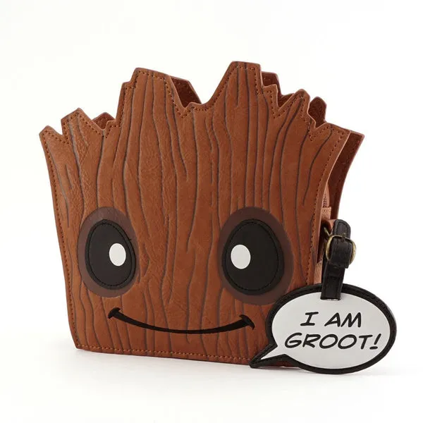 Loungefly x Marvel Groot Die Cut Crossbody Bag