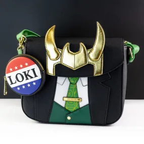 Loungefly x Marvel Loki For President Cosplay Crossbody Bag