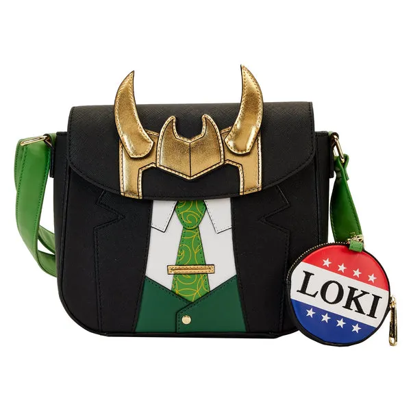 Loungefly x Marvel Loki For President Cosplay Crossbody Bag