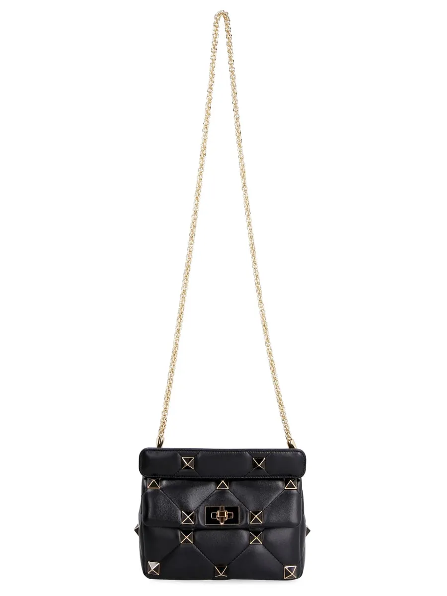 Medium Nappa Roman Stud The Shoulder Bag with Chain