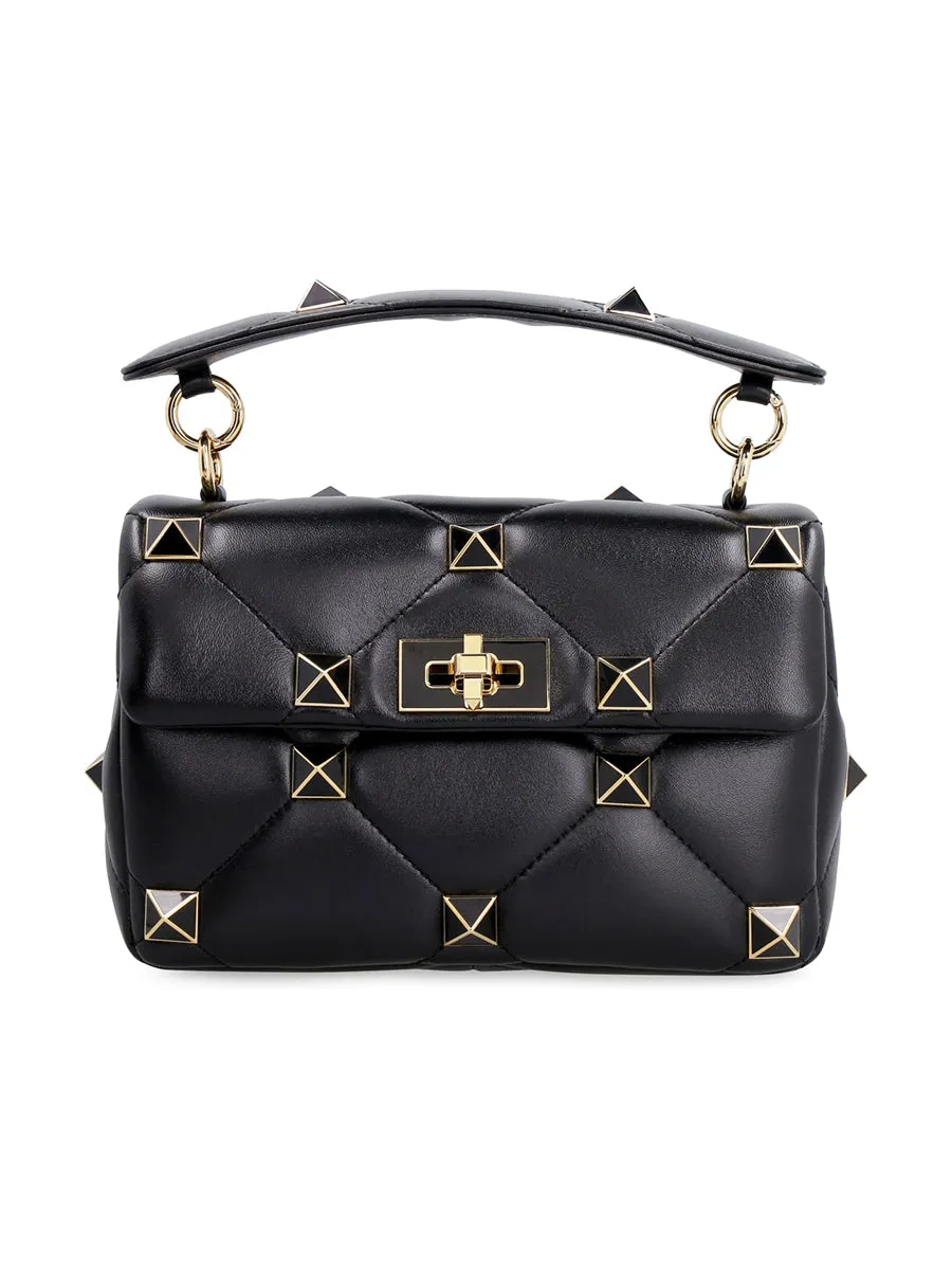 Medium Nappa Roman Stud The Shoulder Bag with Chain