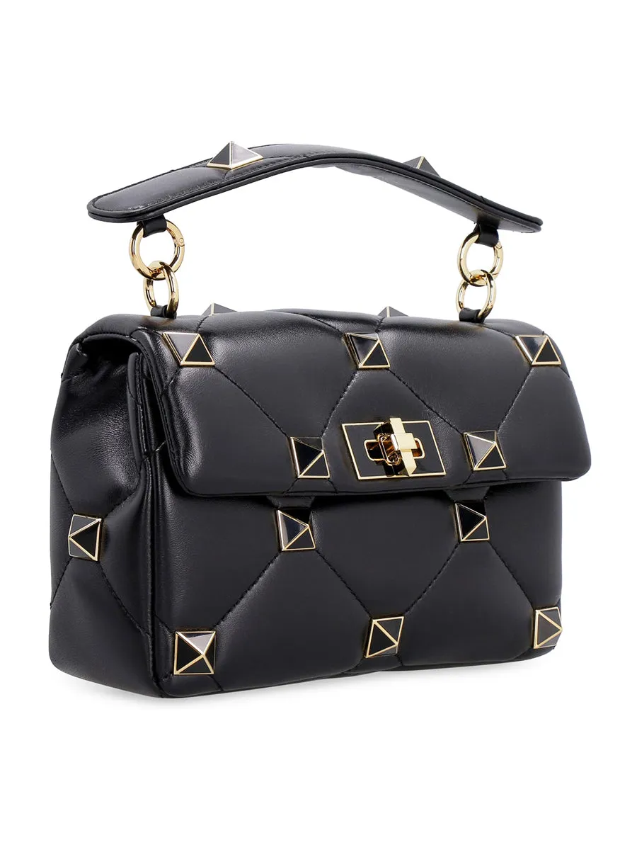 Medium Nappa Roman Stud The Shoulder Bag with Chain