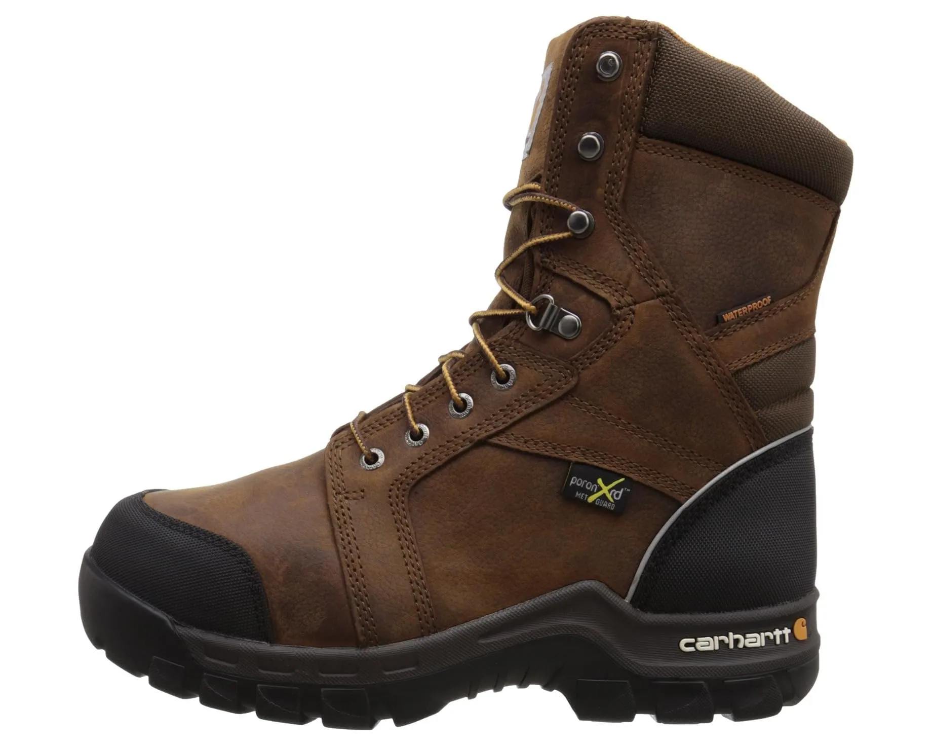 Men's Carhartt 8 Waterproof Composite Toe Internal Metatarsal Guard Work Boot