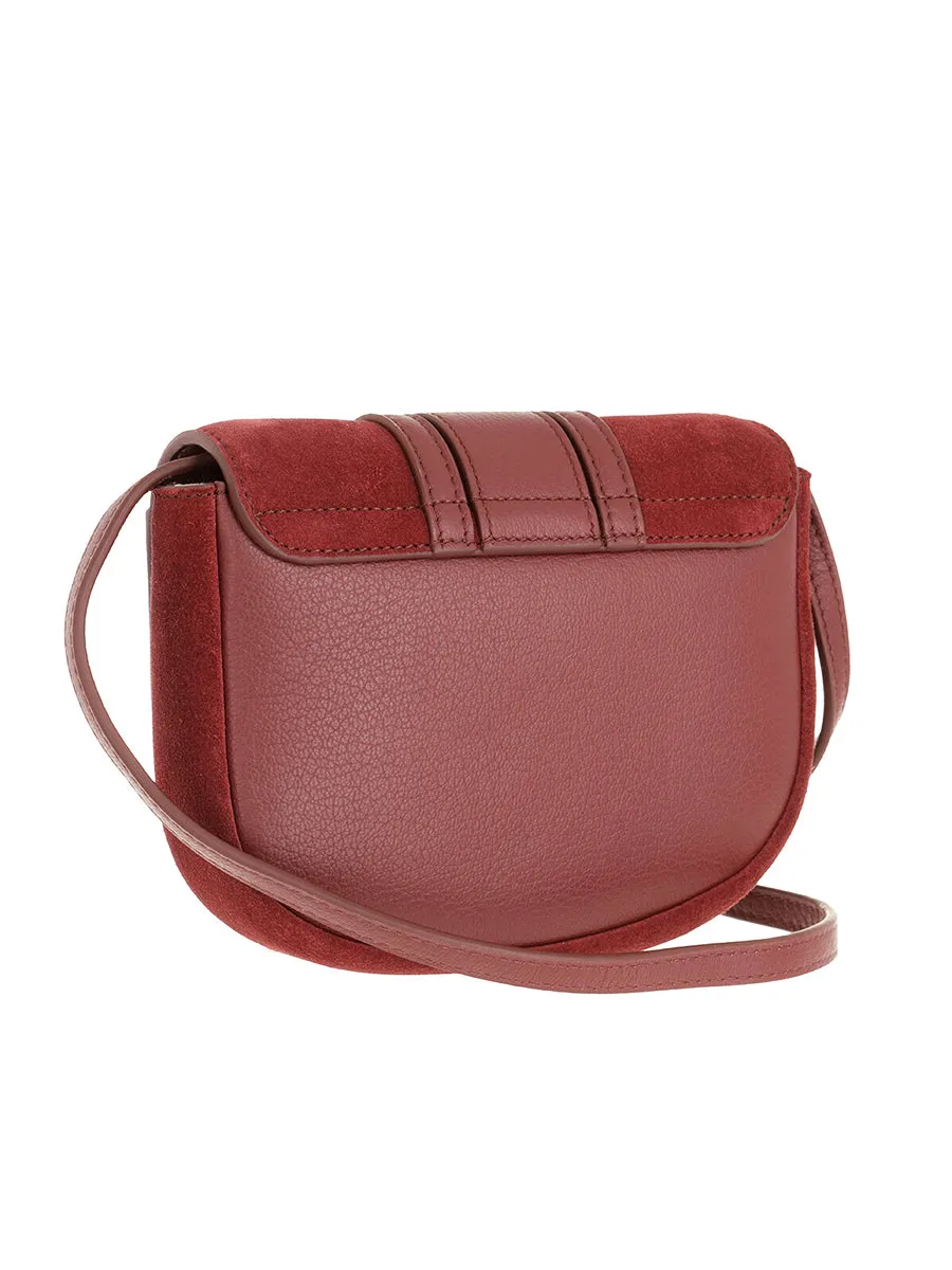 Mini Hana Shoulder Bag in Burnt Mahogany