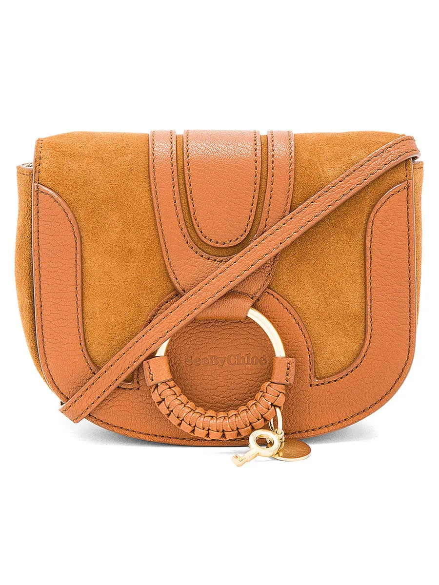 Mini Hana Shoulder Bag in Caramello