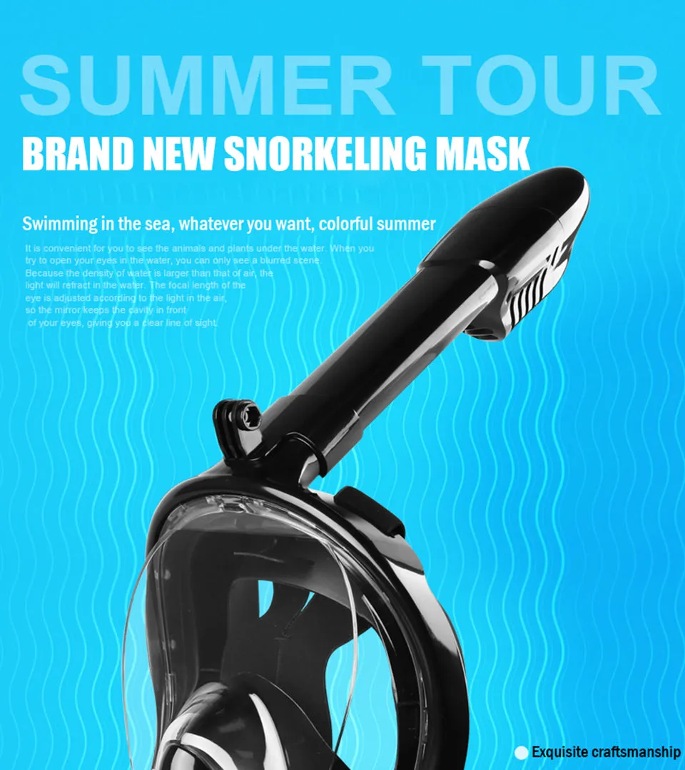 MITO Snorkel And Mask With Camera Holder