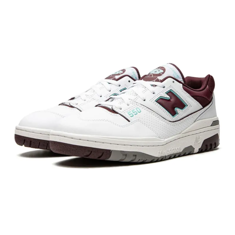 New Balance 550 Burgundy Cyan