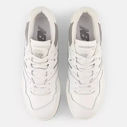 New Balance 550 White with shadow grey and summer fog