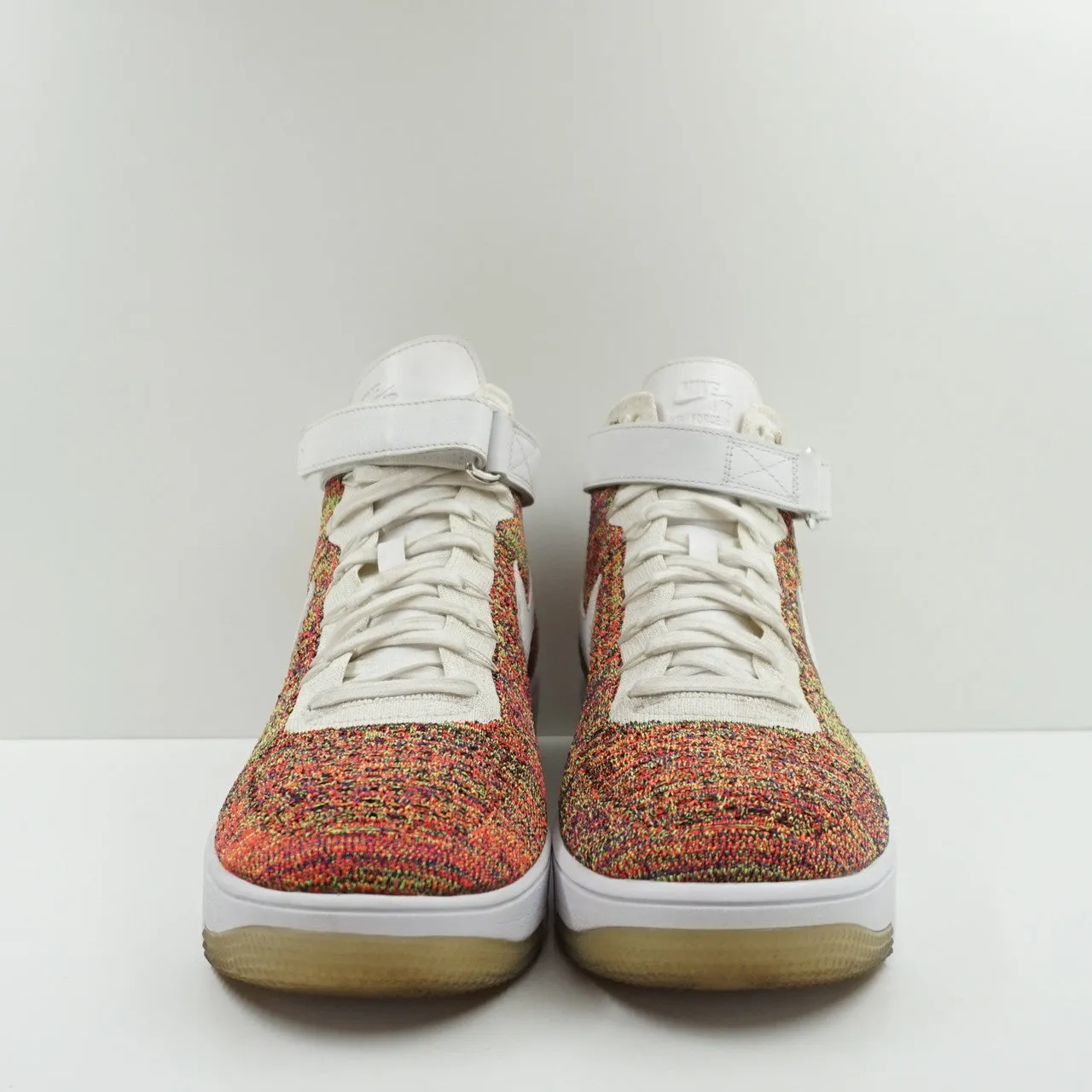 Nike Air Force 1 Mid Flyknit Multi-Color White