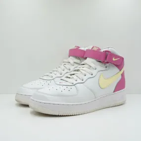 Nike Air Force 1 Mid White Pink Yellow