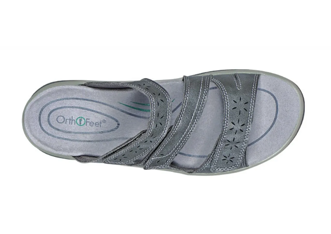 OrthoFeet Sahara Gray Women's Sandals