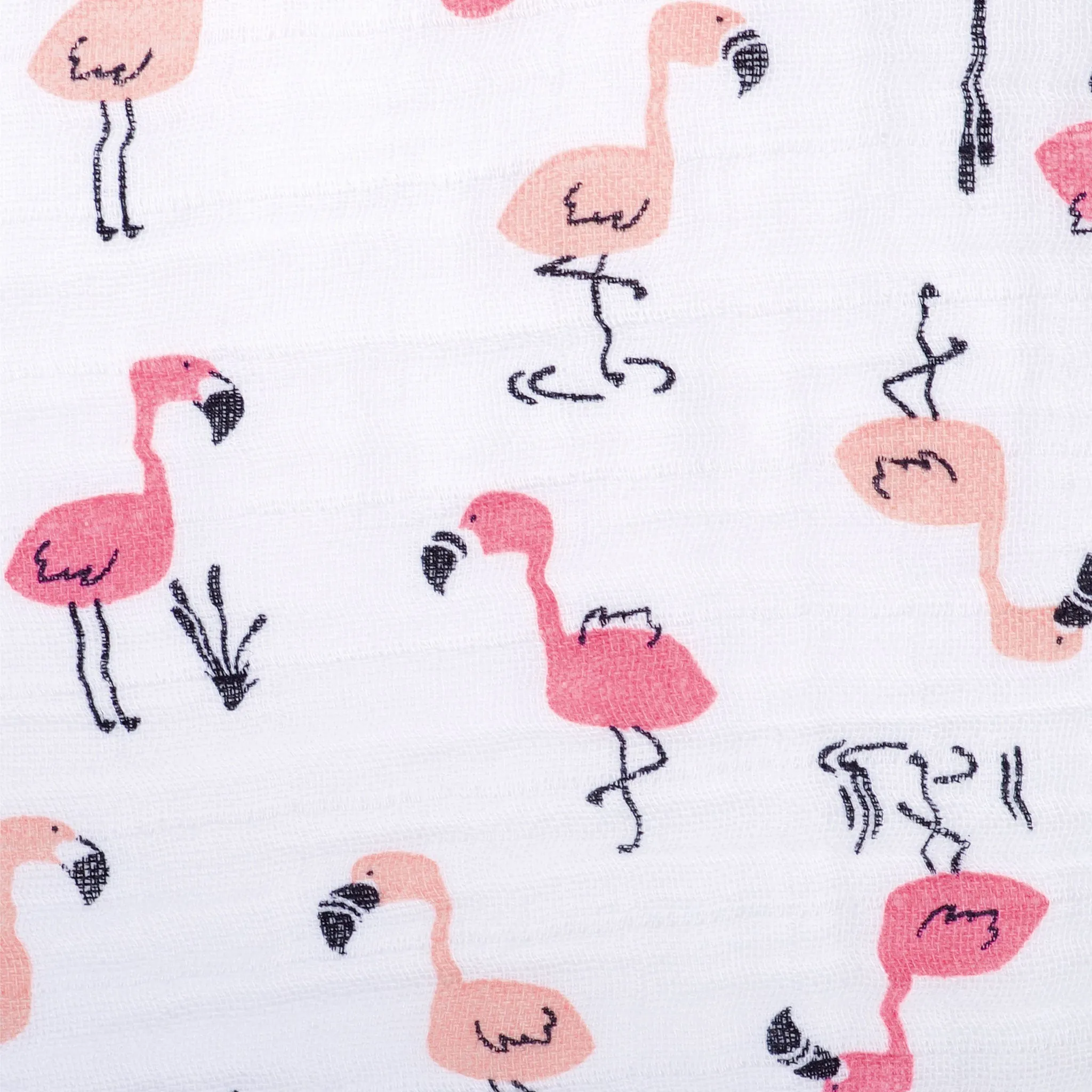 Perlimpinpin Muslin Swaddle Blanket - Flamingo  - Clement