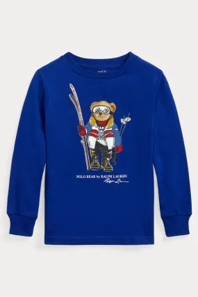 Polo Ralph Lauren Kids 5-6 Ya Erkek ocuk Polo Bear T-shirt