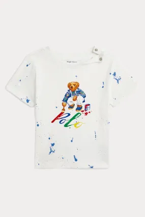 Polo Ralph Lauren Kids 9-24 Aylk Unisex Bebek Polo Bear T-shirt