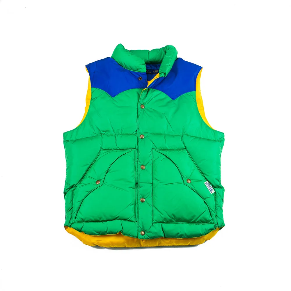 Polo Water-Resistant Down Western Vest (Green Grass/Blue Saturn)