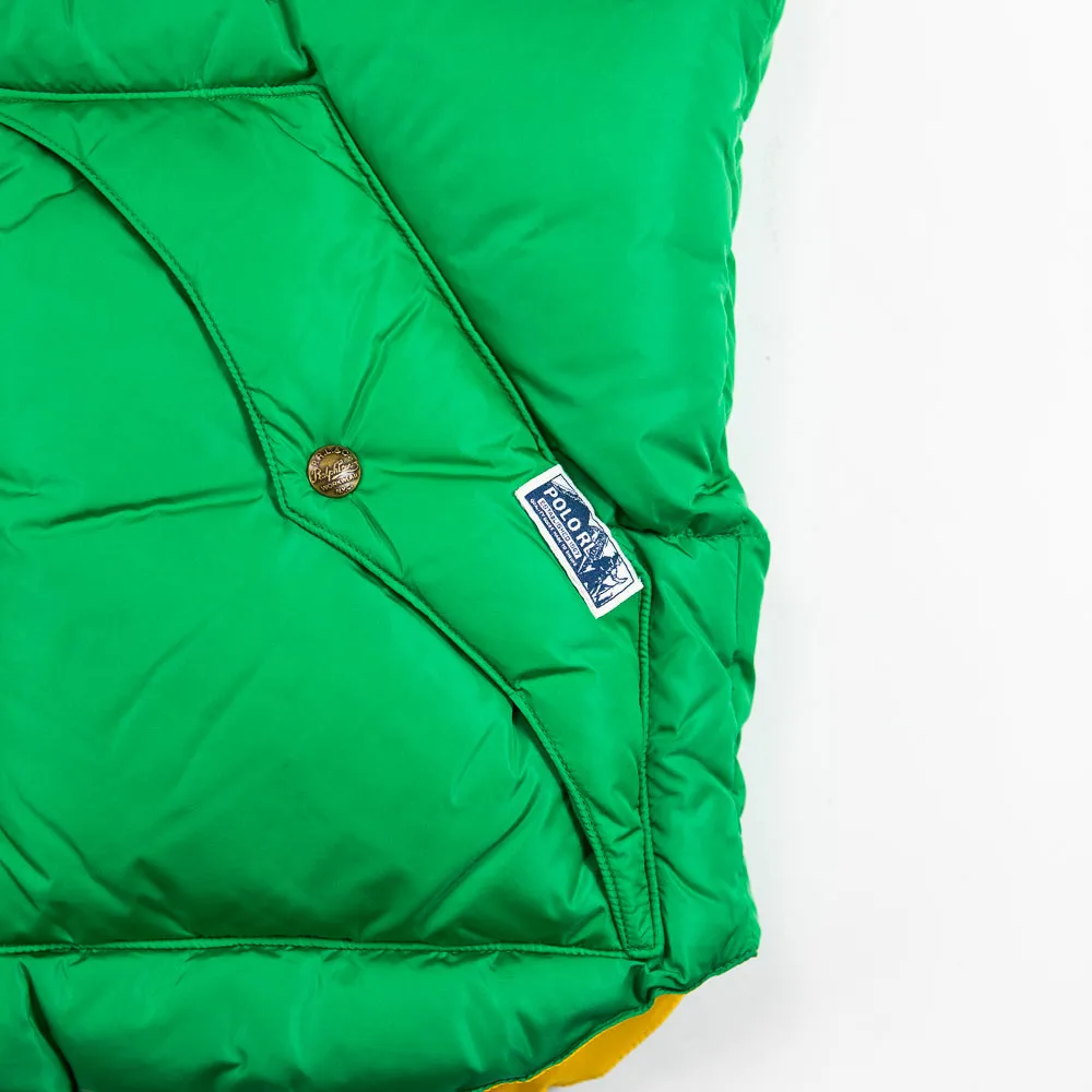 Polo Water-Resistant Down Western Vest (Green Grass/Blue Saturn)