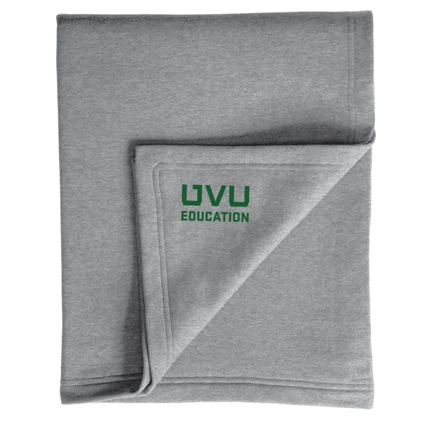 Port & Company Core Fleece Sweatshirt Blanket- UVU Education