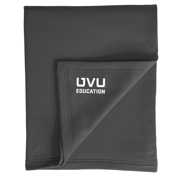 Port & Company Core Fleece Sweatshirt Blanket- UVU Education