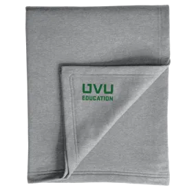 Port & Company Core Fleece Sweatshirt Blanket- UVU Education