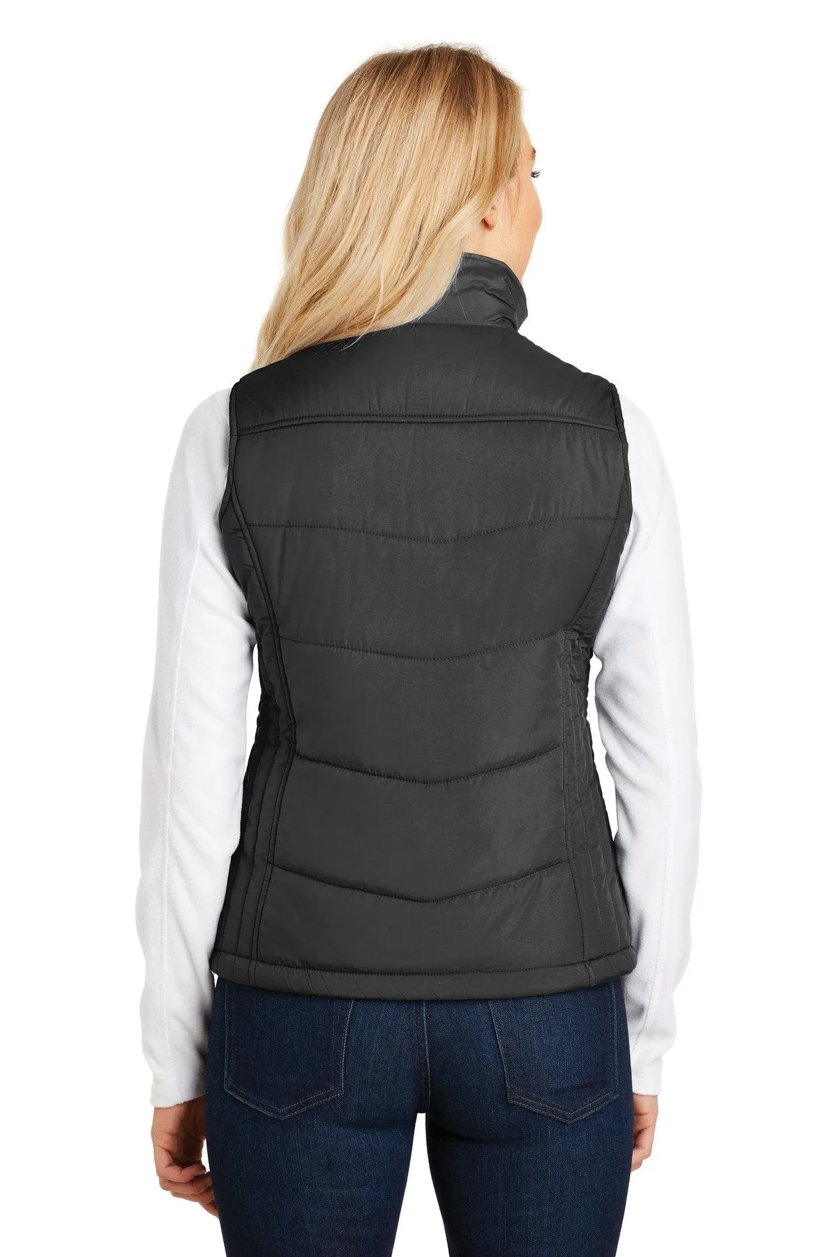 Port Authority Ladies Puffy Vest L709 Black/Black [Horton Group]