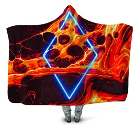 Portal Home Orange Hooded Blanket