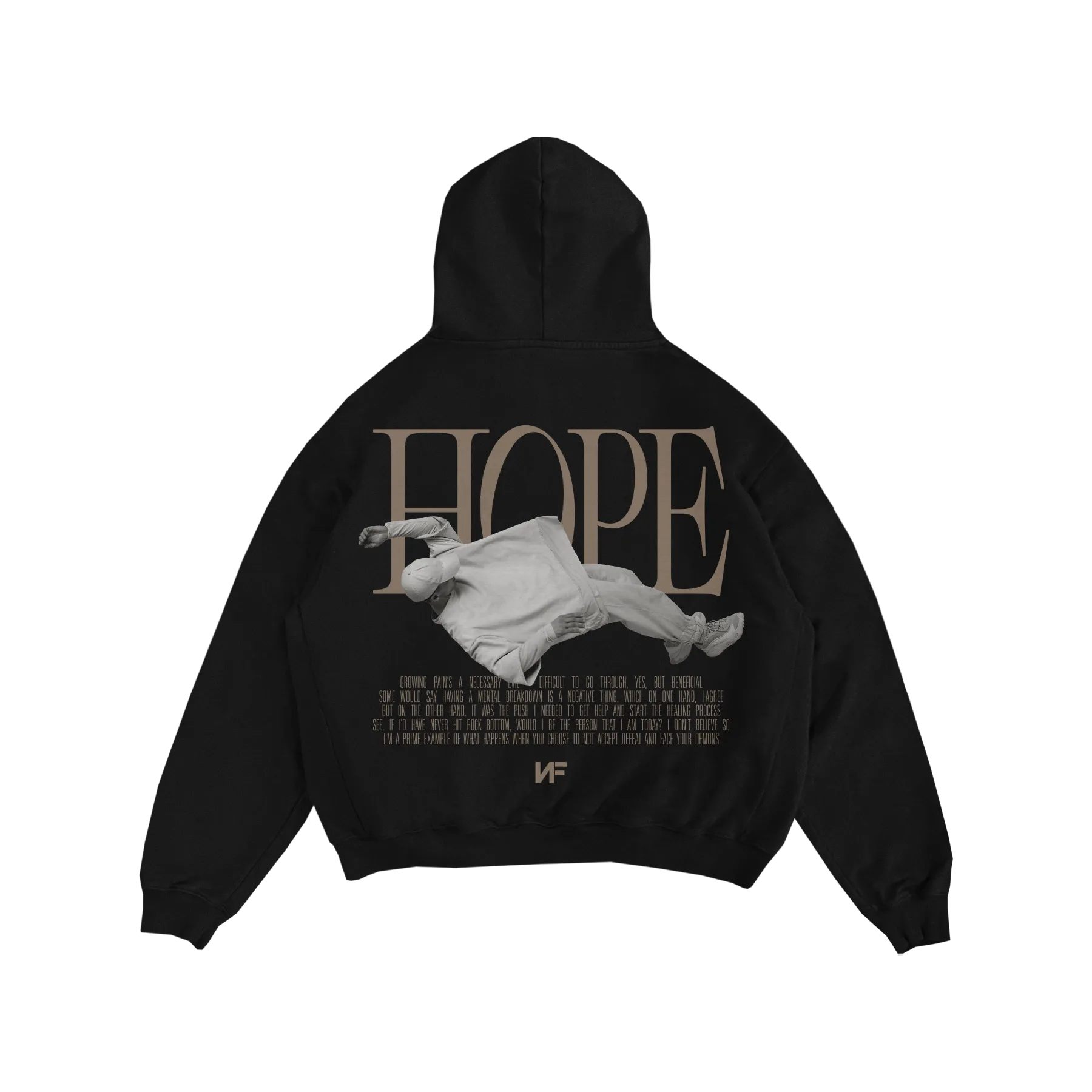 Premium Heavyweight Black HOPE Hoodie