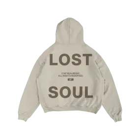 Premium Heavyweight Ivory LOST SOUL Hoodie