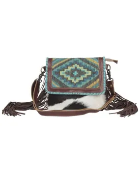 Product Name:  Myra Bag Women's Wild West Boho Hair-On Hide Crossbody Bag