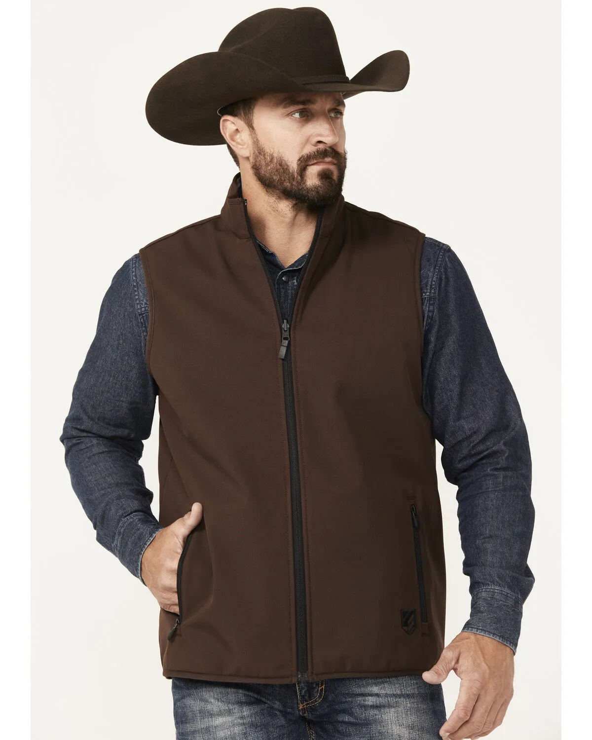 Product Name:  RANK 45® Men's Reversible Southwestern Softshell Vest - Big