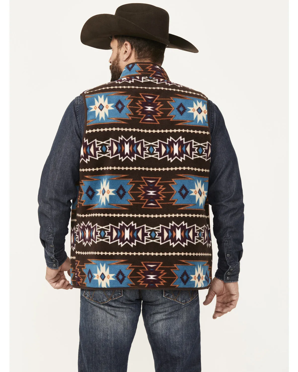 Product Name:  RANK 45® Men's Reversible Southwestern Softshell Vest - Big