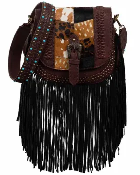 Product Name:  Scully Women's Patchwork Fringe Crossbody Bag