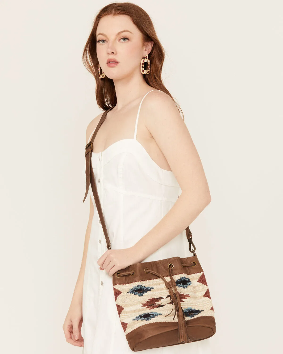 Product Name:  Shyanne Women's Summer Moon Southwestern Bucket Crossbody Bag