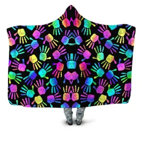 Rave Hands Hooded Blanket