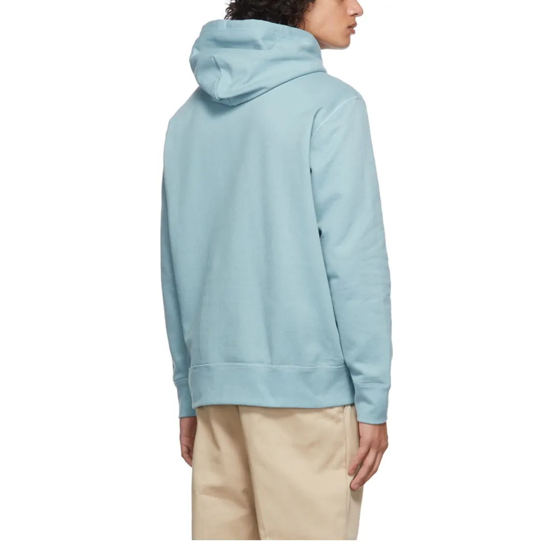 RL FLEECE KNIT PULLOVER HOODIE TEAL