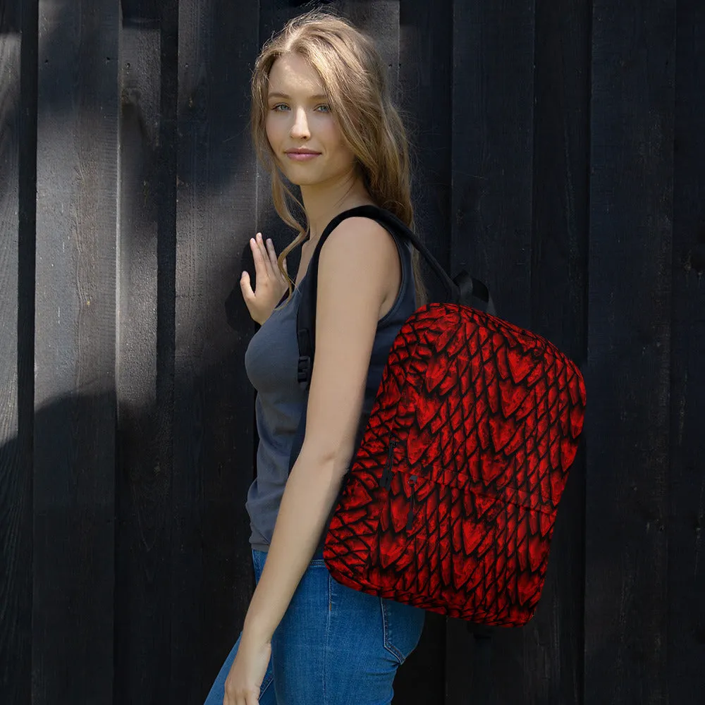 Ruby Dragon Scale Backpack