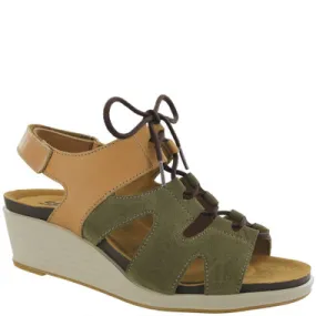 SAS SEDONA Lace-Up Wedge Sandals Sagebrush