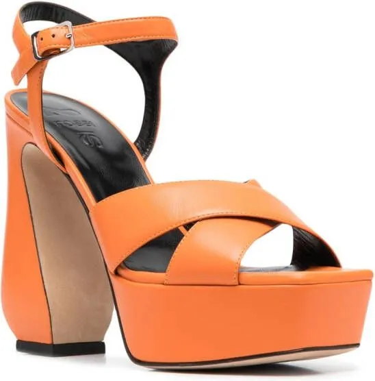 Sergio Rossi 135mm open-toe sandals Orange