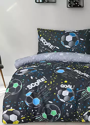 Sleepdown Kids Football Goal Duvet Cover Set | Kaleidoscope