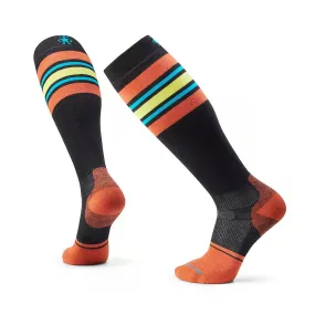 Smartwool Men's Snowboard Targeted Cushion Stripe Extra Stretch Over The Calf SocksSW002154