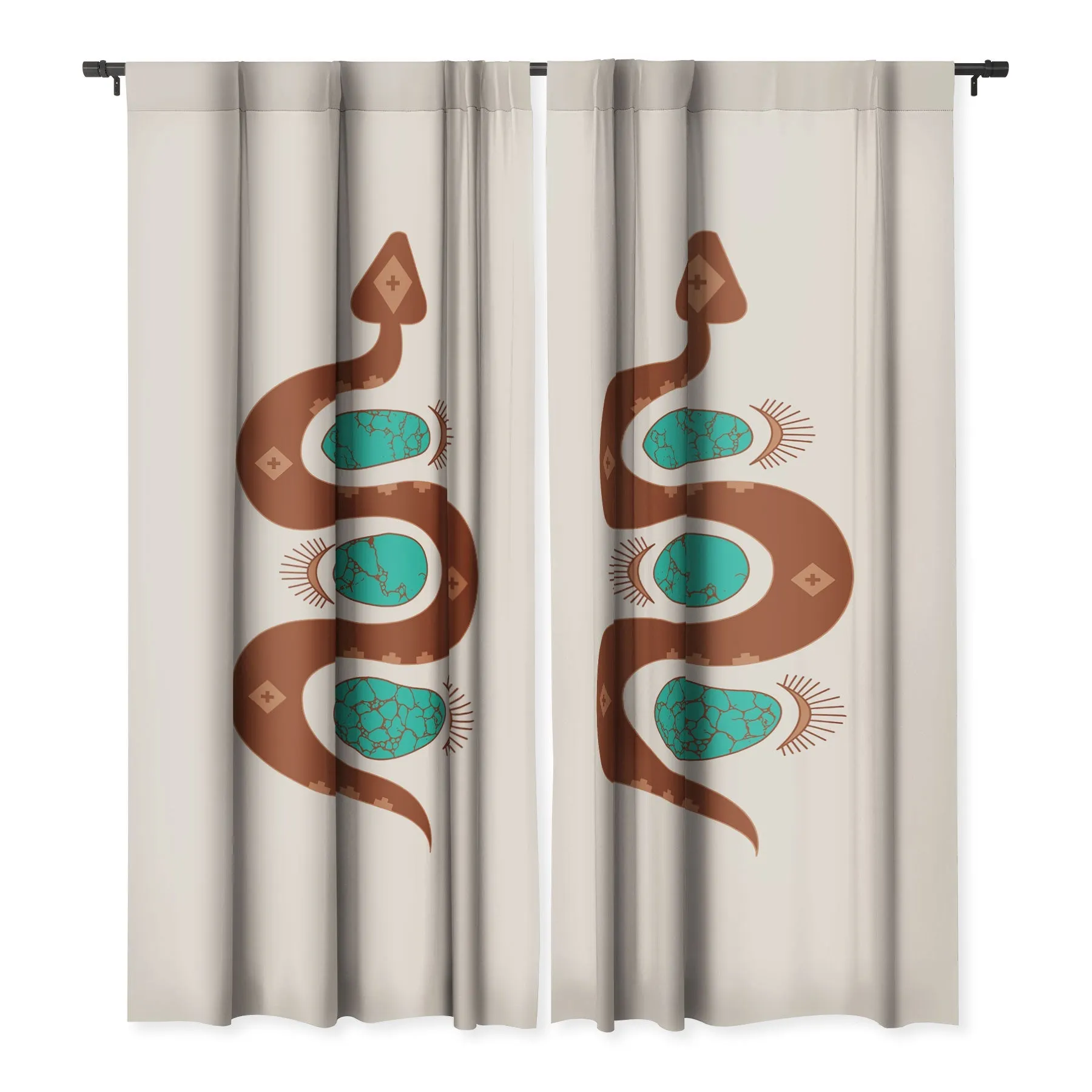 Southwestern Slither Blackout Window Curtains (DS) DD