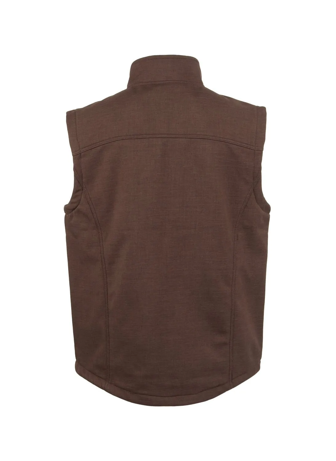 STS Ranchwear Mens Weston Chocolate Poly/Spandex Softshell Vest