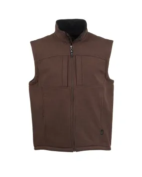 STS Ranchwear Mens Weston Chocolate Poly/Spandex Softshell Vest