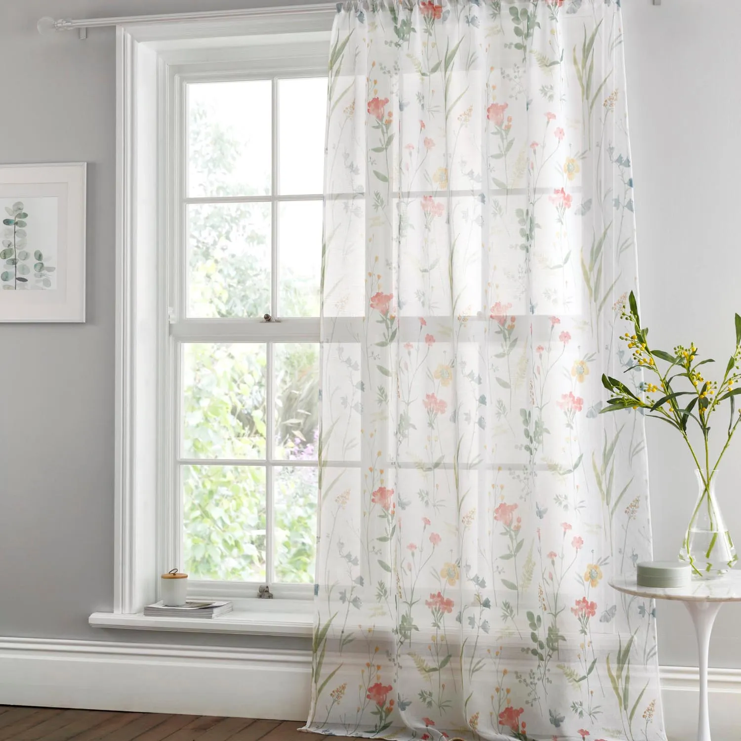 Summer Burst Voile Curtains 140X182