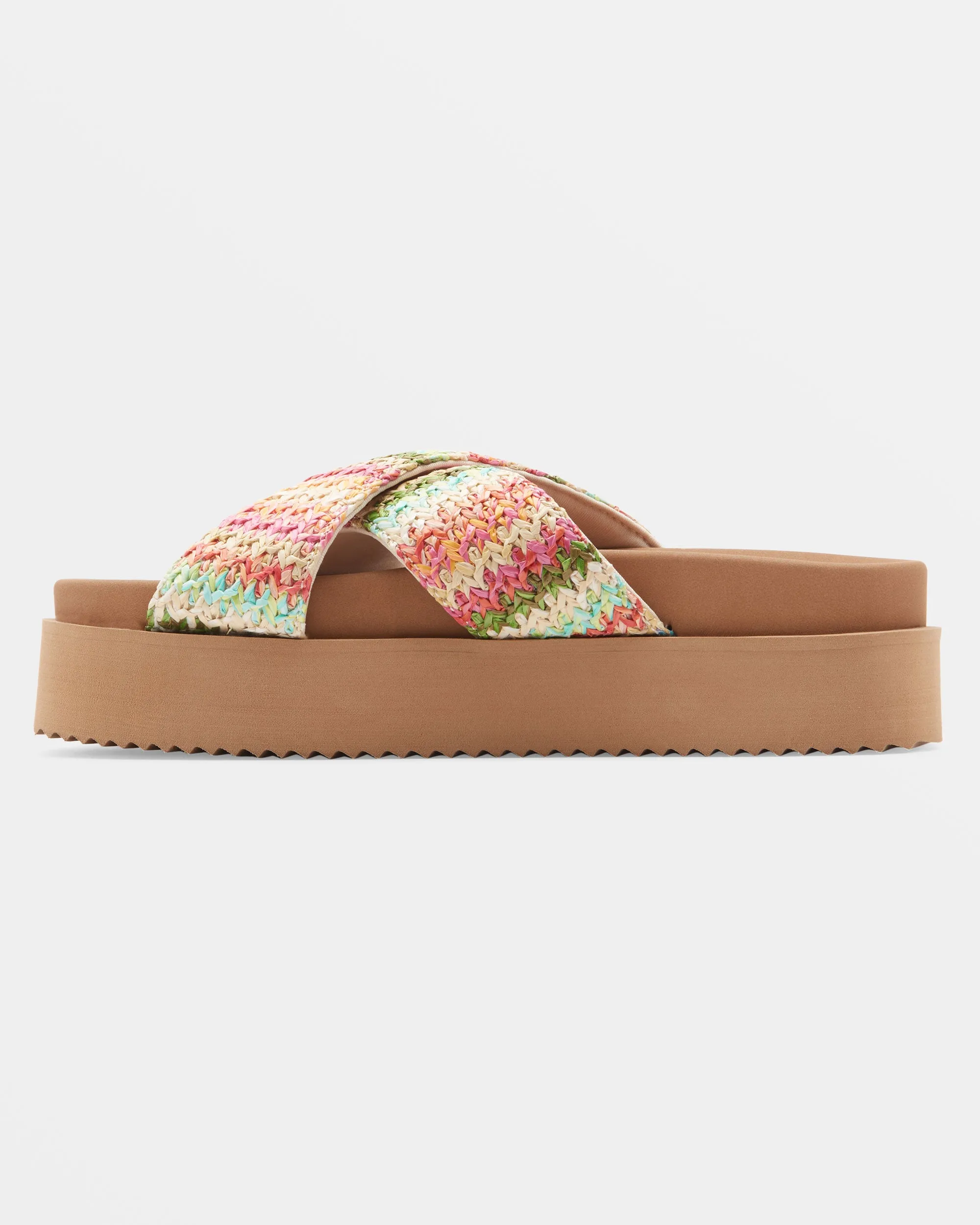 Syenna Hawaii Platform Sandals - Multi