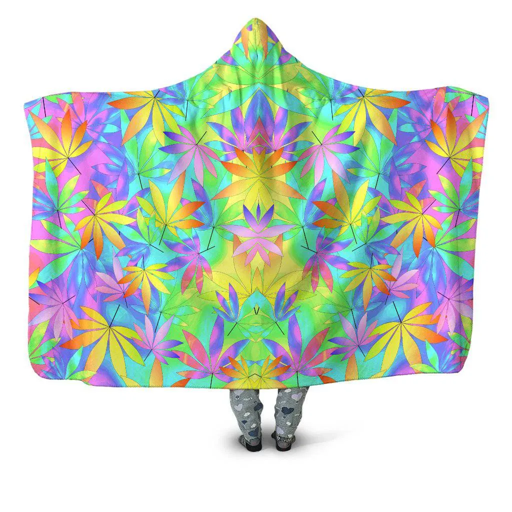 Take a Little Trip with Weed Hooded Blanket