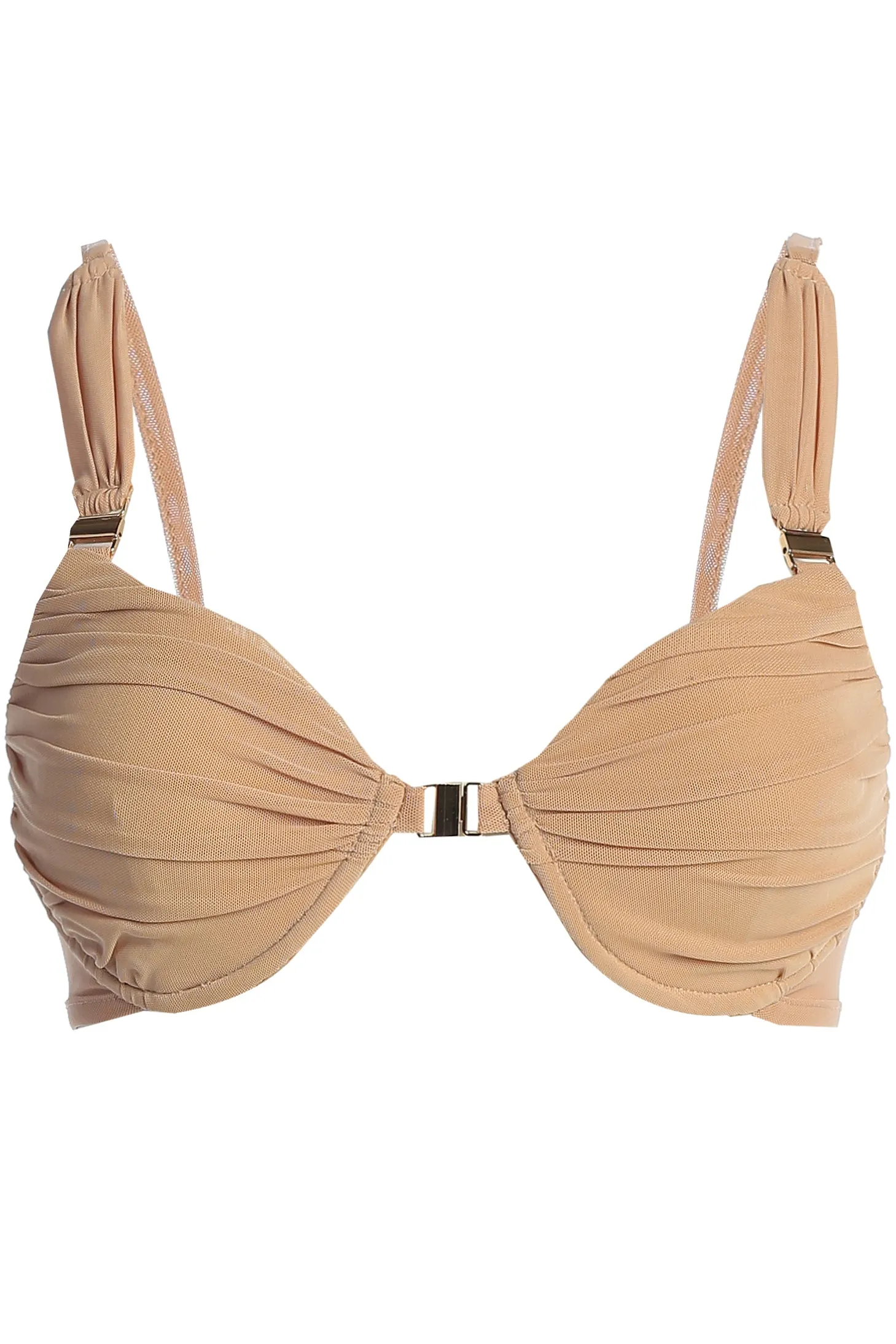 Tan High Tides Bikini Top